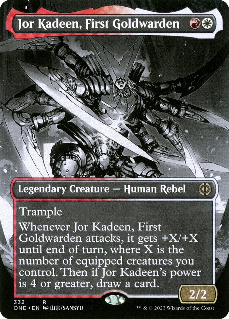 Jor Kadeen, First Goldwarden (Borderless) (ONE-332) (Showcase) [Phyrexia: All Will Be One]