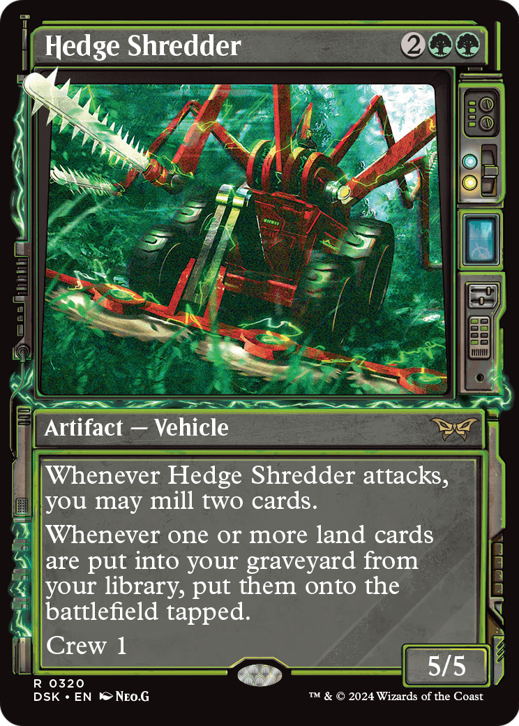 Hedge Shredder (Showcase) (DSK-320) [Duskmourn: House of Horror]