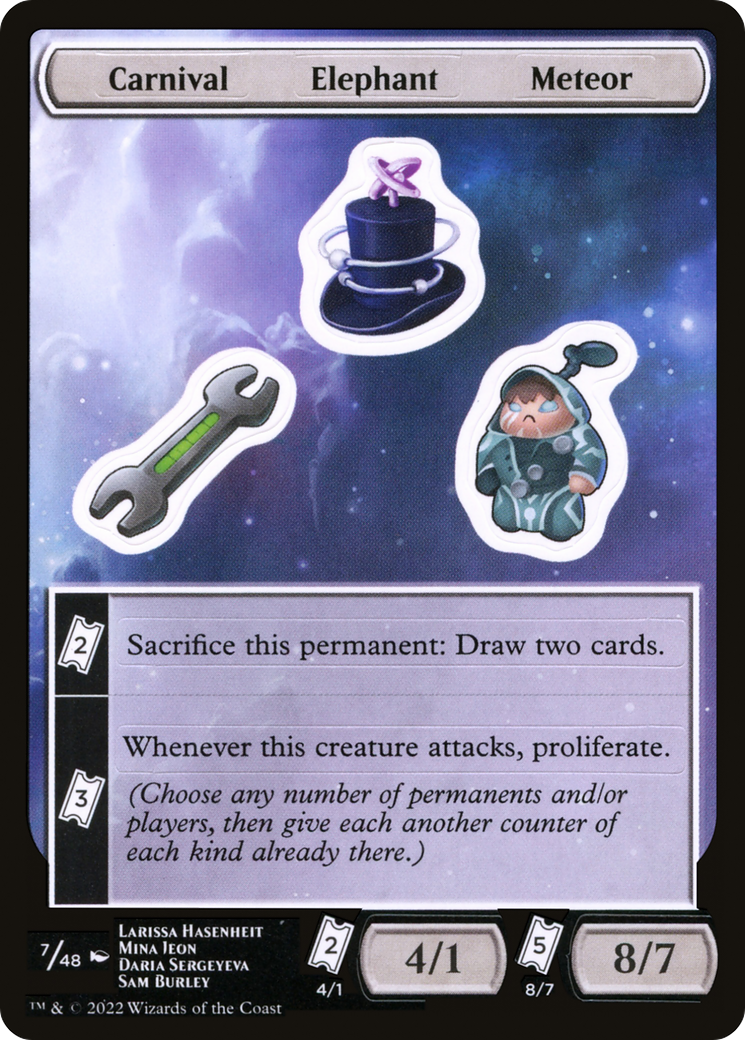 Carnival Elephant Meteor (UNF-007) [Unfinity Sticker Sheets]