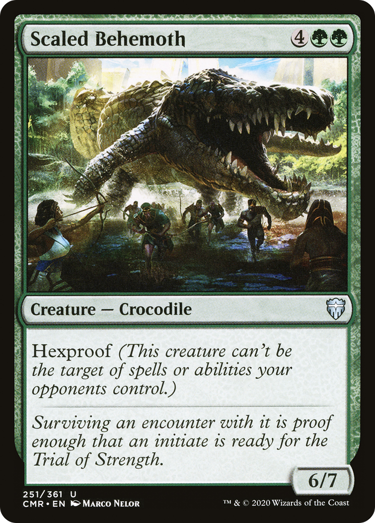 Scaled Behemoth (CMR-251) [Commander Legends] Foil