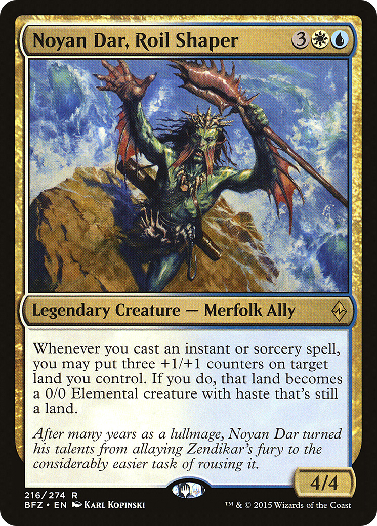 Noyan Dar, Roil Shaper (BFZ-216) [Battle for Zendikar] Foil