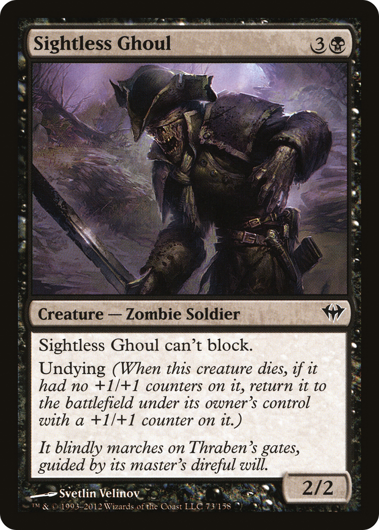Sightless Ghoul (DKA-073) [Dark Ascension] Foil