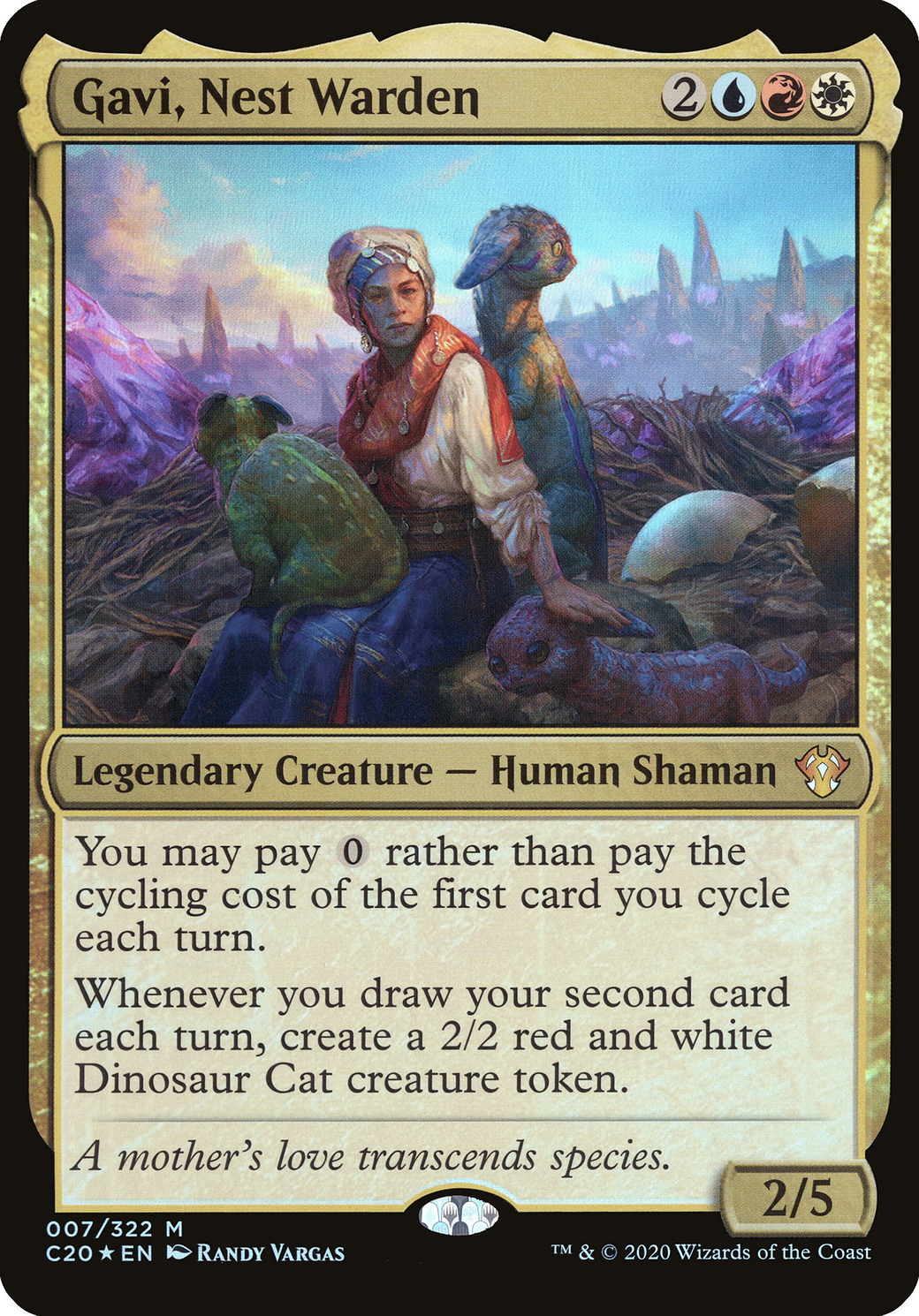 Gavi, Nest Warden (Commander 2020) (OVER-007) [Commander 2020 Oversized] Foil