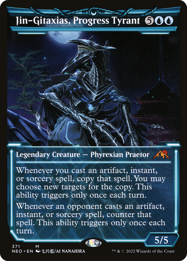Jin-Gitaxias, Progress Tyrant (Showcase) (NEO-371) [Kamigawa: Neon Dynasty]