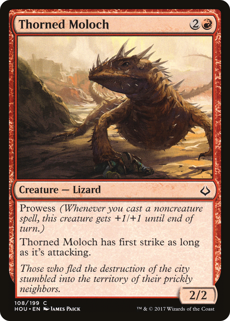 Thorned Moloch (HOU-108) [Hour of Devastation]