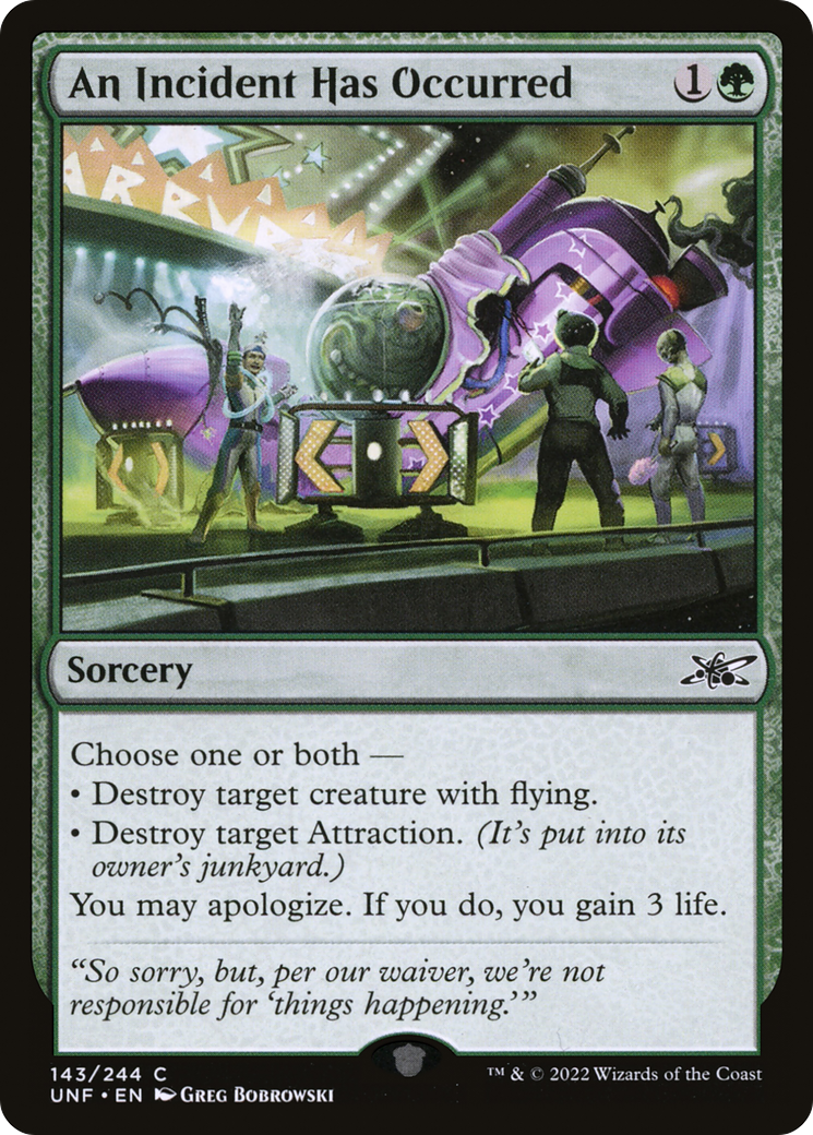 An Incident Has Occurred (UNF-143) [Unfinity] Foil