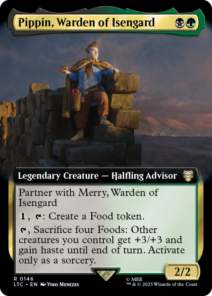 Pippin, Warden of Isengard (Extended Art) (LTC-146) [Tales of Middle-earth Commander]