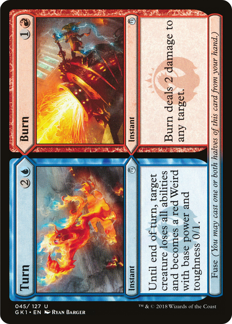 Turn // Burn (GR1-045) [GRN Guild Kit]