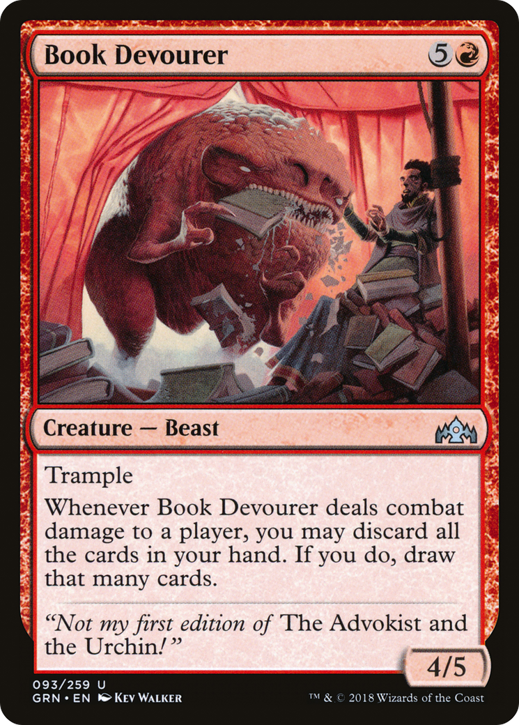 Book Devourer (GRN-093) [Guilds of Ravnica] Foil