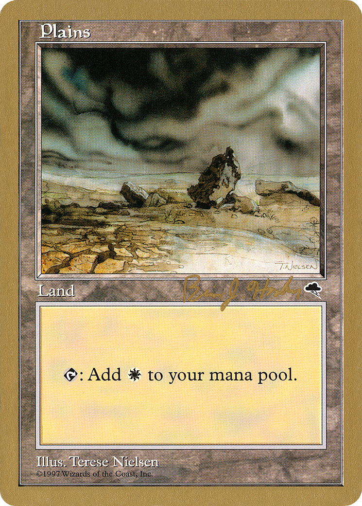 Plains (Rocks) - 1998 Brian Hacker (TMP) [World Championship Decks 1998]