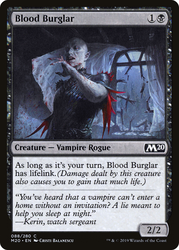 Blood Burglar (M20-088) [Core Set 2020]