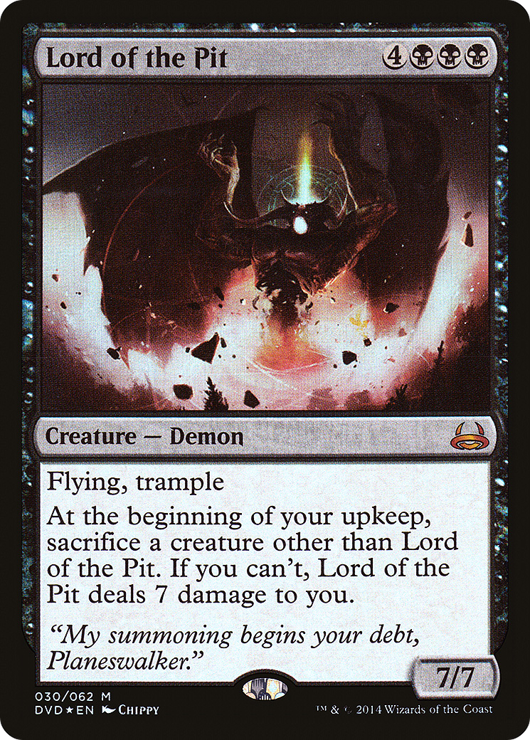 Lord of the Pit [Duel Decks Anthology: Divine vs. Demonic] Foil