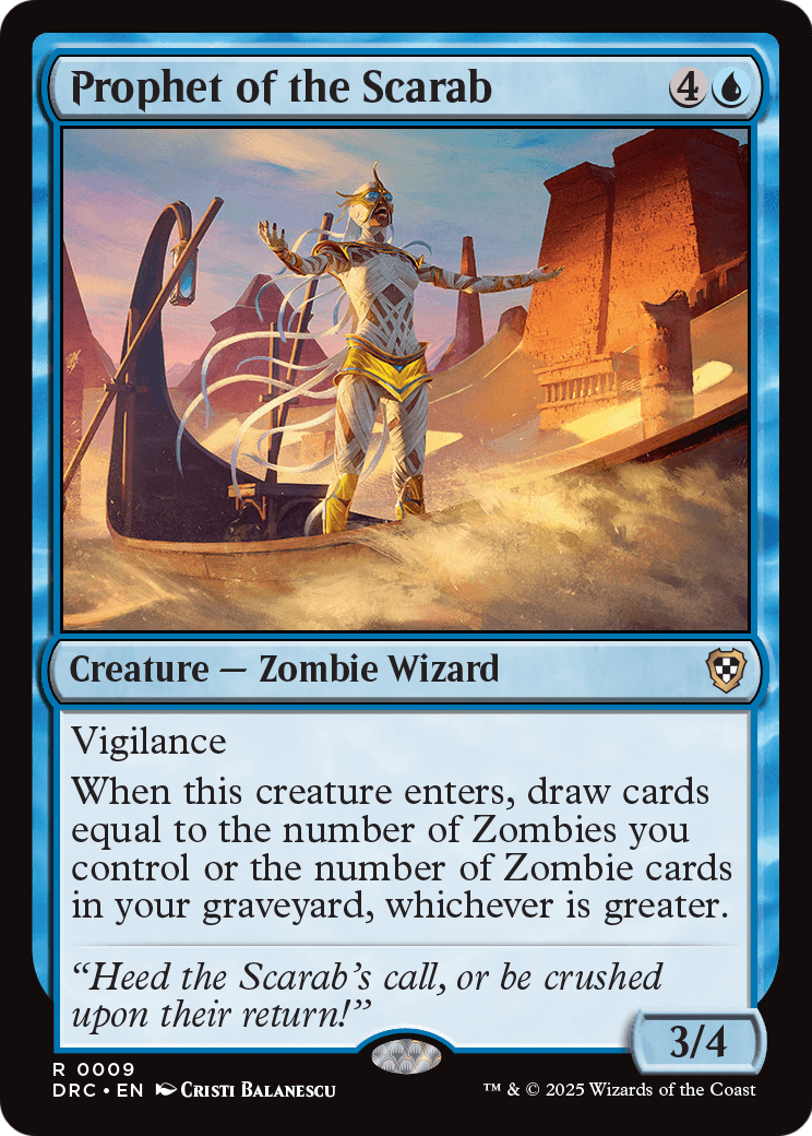 Prophet of the Scarab (DRC-009) [Commander: Aetherdrift]