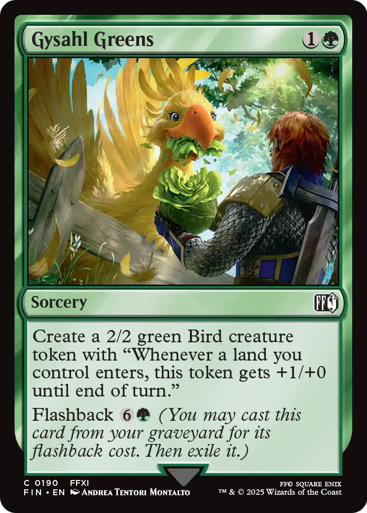 Gysahl Greens (FIN-190) [FINAL FANTASY] Foil