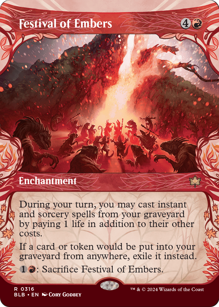 Festival of Embers (Showcase) (BLB-316) (Borderless) [Bloomburrow]