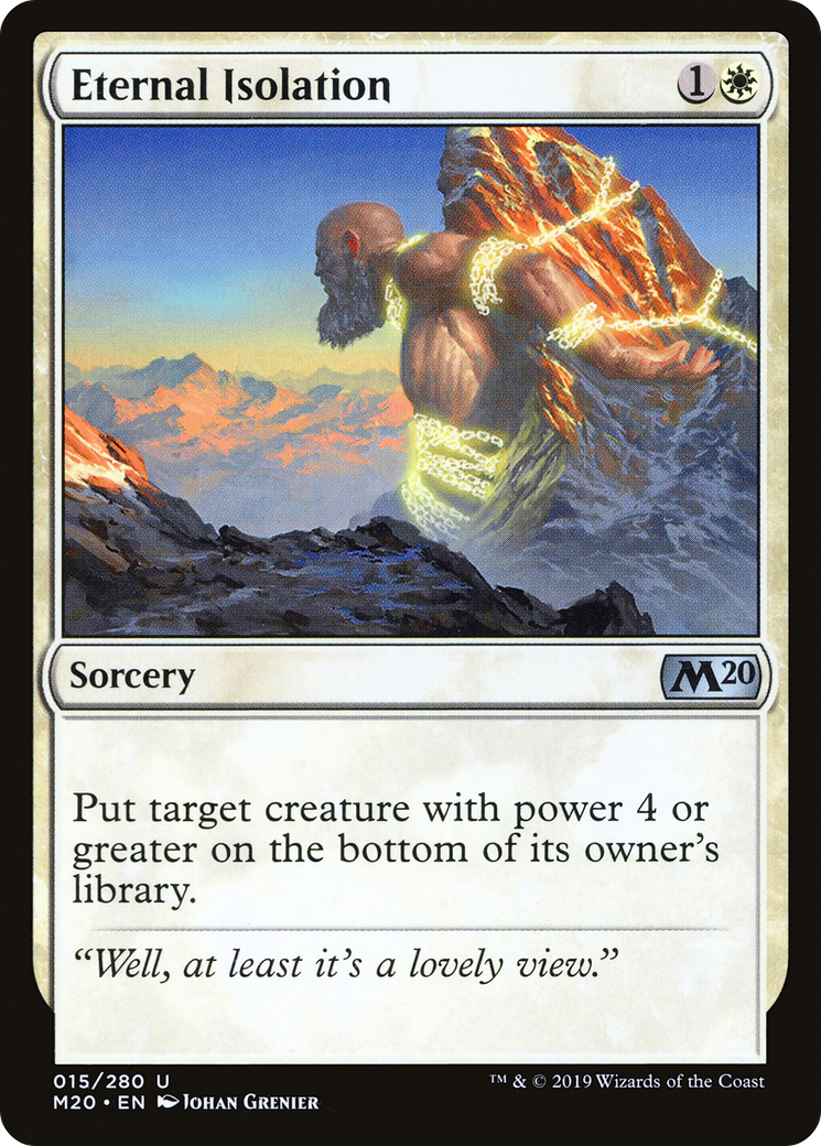 Eternal Isolation (M20-015) [Core Set 2020] Foil