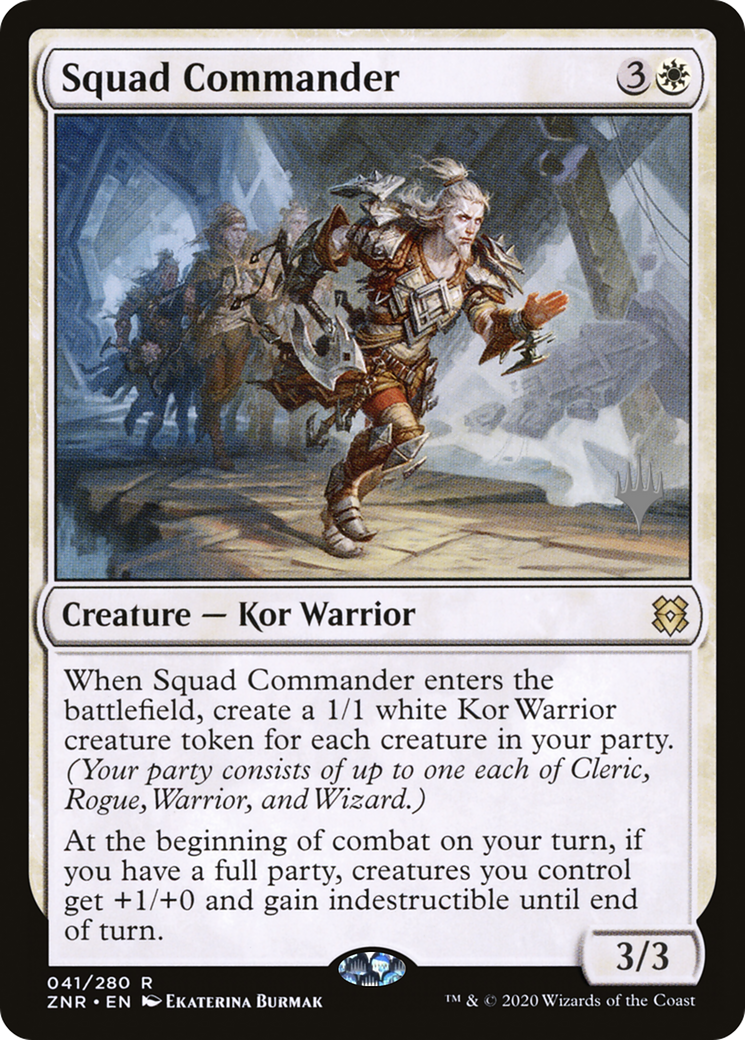 Squad Commander (PPZNR-041) [Promo Pack: Zendikar Rising Promos]