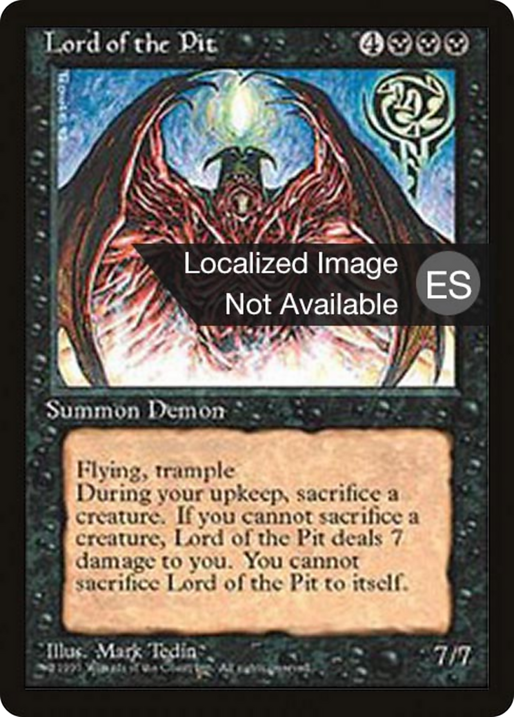 Lord of the Pit (4BB-028) [Fourth Edition Foreign Black Border]