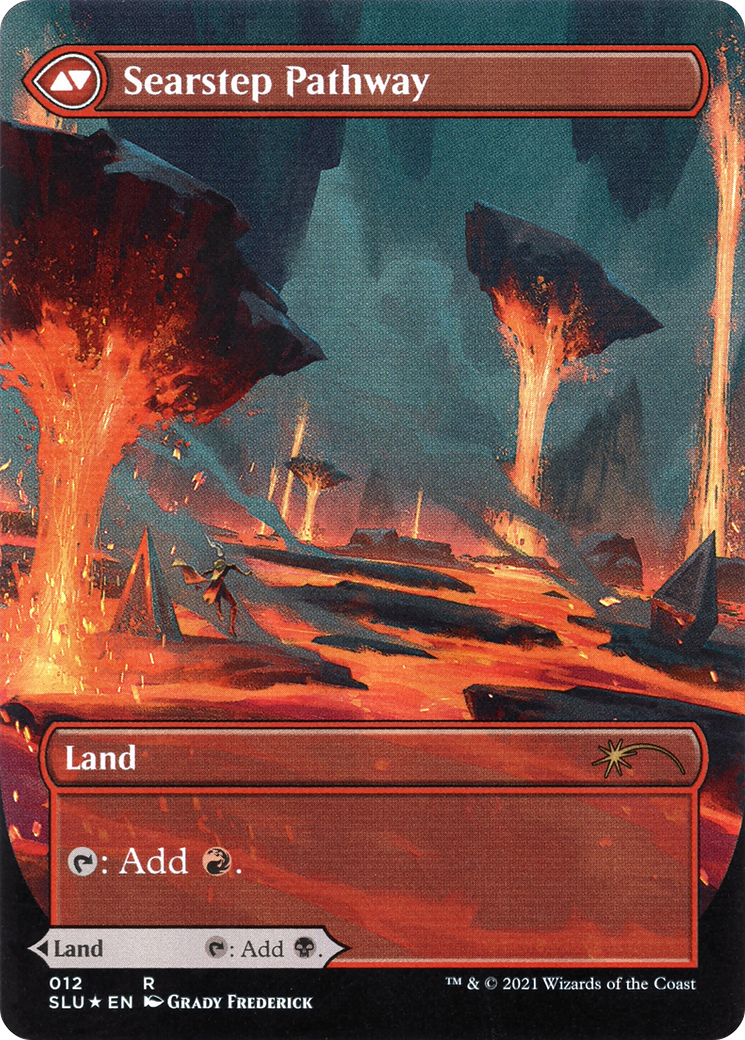 Blightstep Pathway (Borderless) (SLU-012) (Showcase) [Secret Lair: Ultimate Edition] Foil