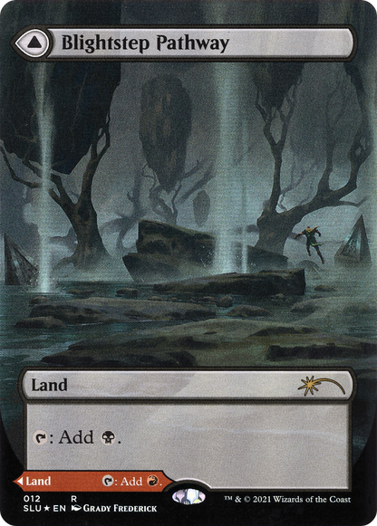 Blightstep Pathway (Borderless) (SLU-012) (Showcase) [Secret Lair: Ultimate Edition] Foil