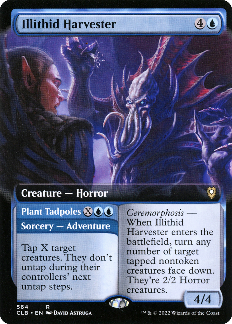 Illithid Harvester (Extended Art) (CLB-564) [Commander Legends: Battle for Baldur's Gate] Foil