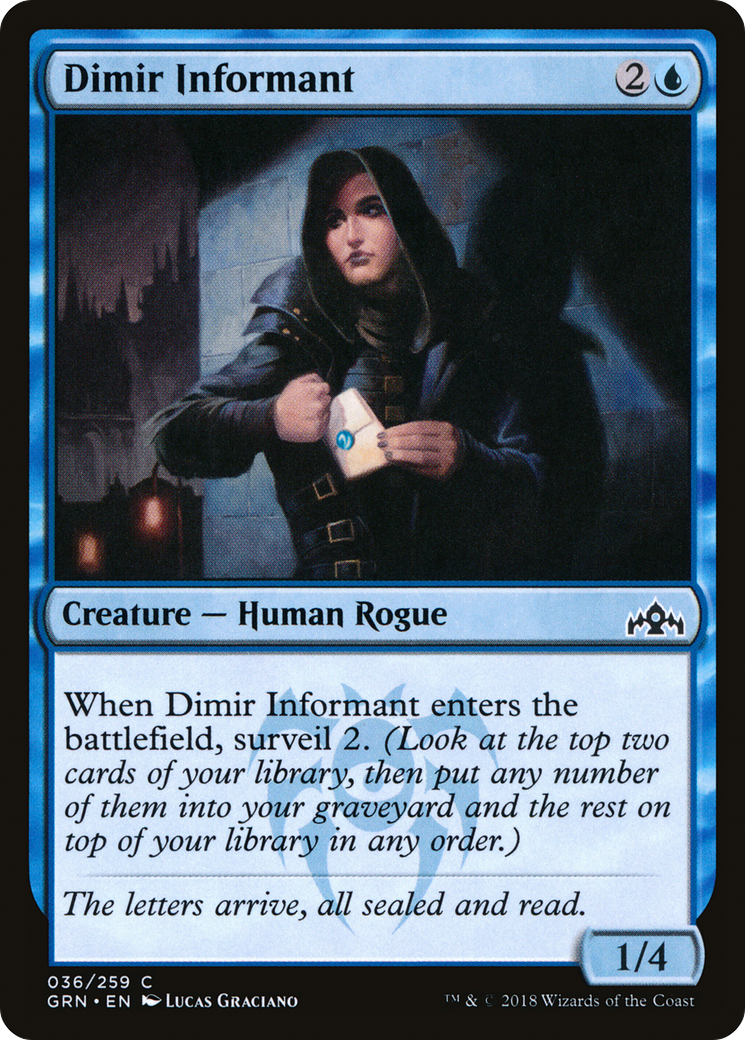 Dimir Informant (GRN-036) [Guilds of Ravnica] Foil