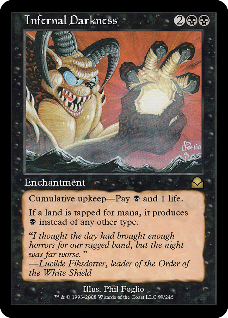 Infernal Darkness (ME2-097) [Masters Edition II] Foil