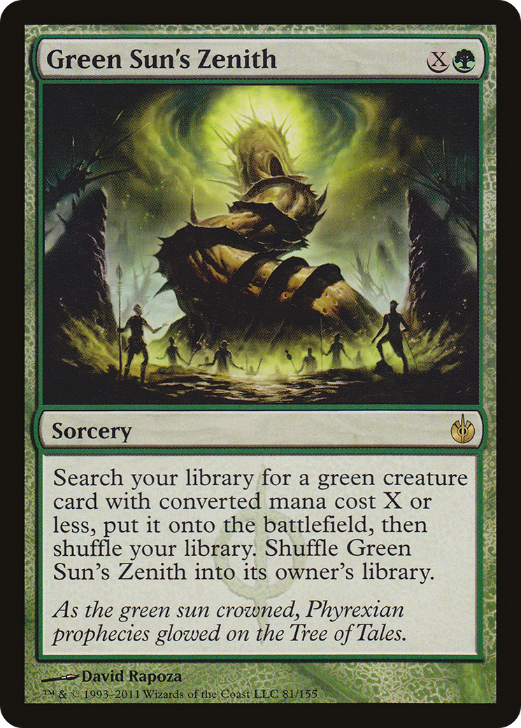 Green Sun's Zenith (MBS-081) [Mirrodin Besieged] Foil