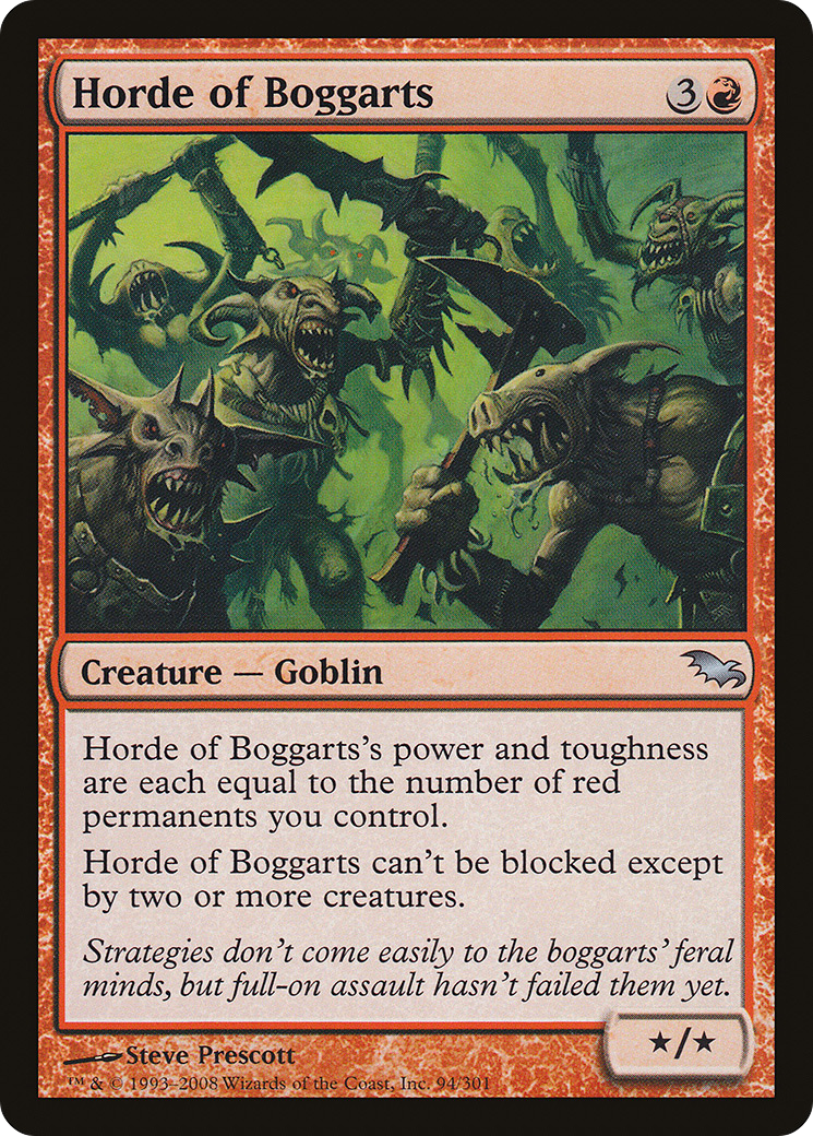 Horde of Boggarts (SHM-094) [Shadowmoor] Foil