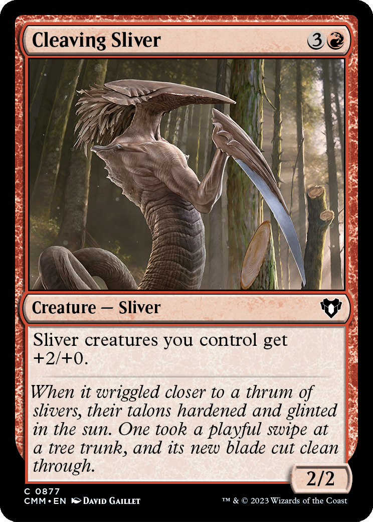 Cleaving Sliver (CMM-877) [Commander Masters]