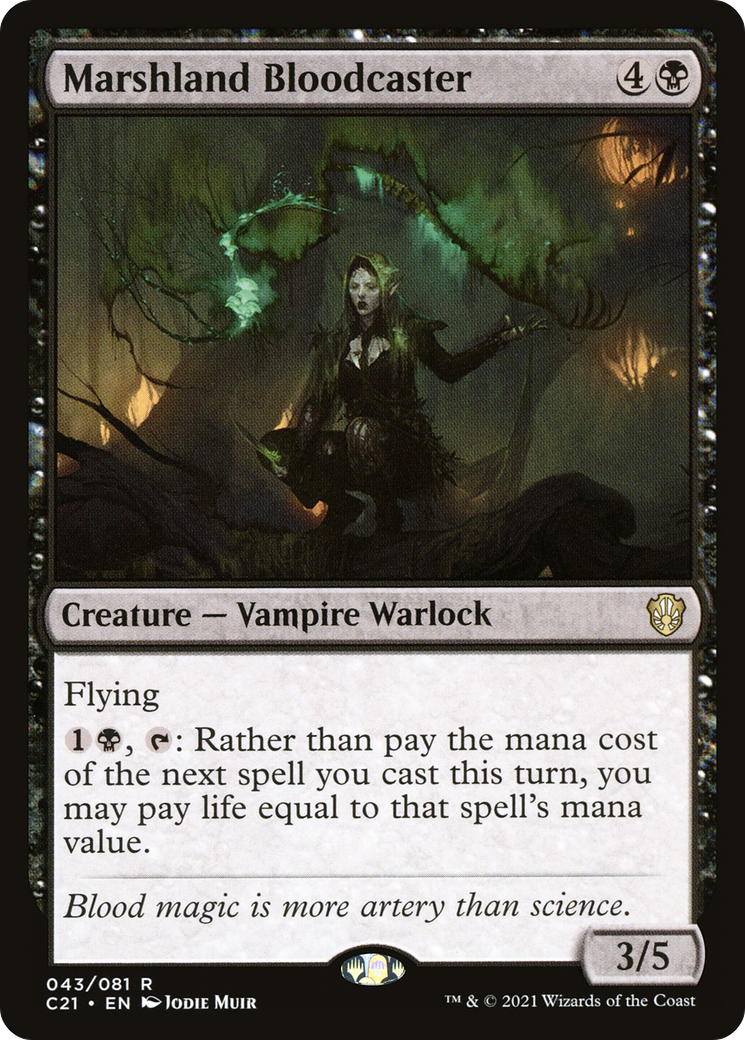 Marshland Bloodcaster (C21-043) [Commander 2021]