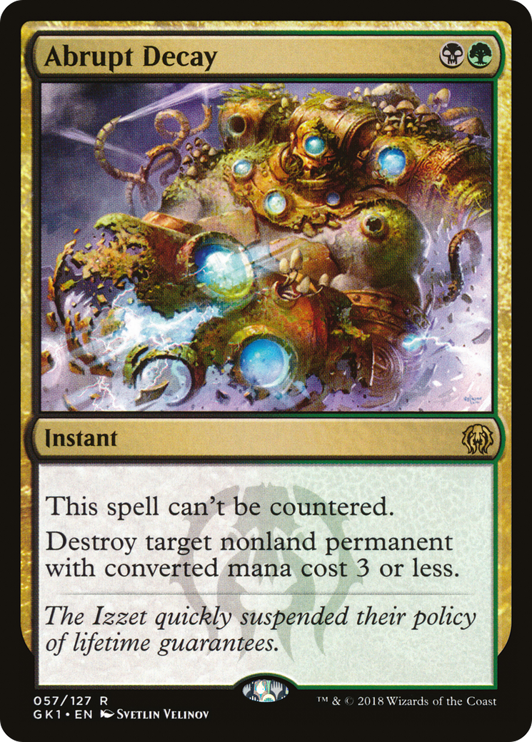 Abrupt Decay (GR1-057) [GRN Guild Kit]