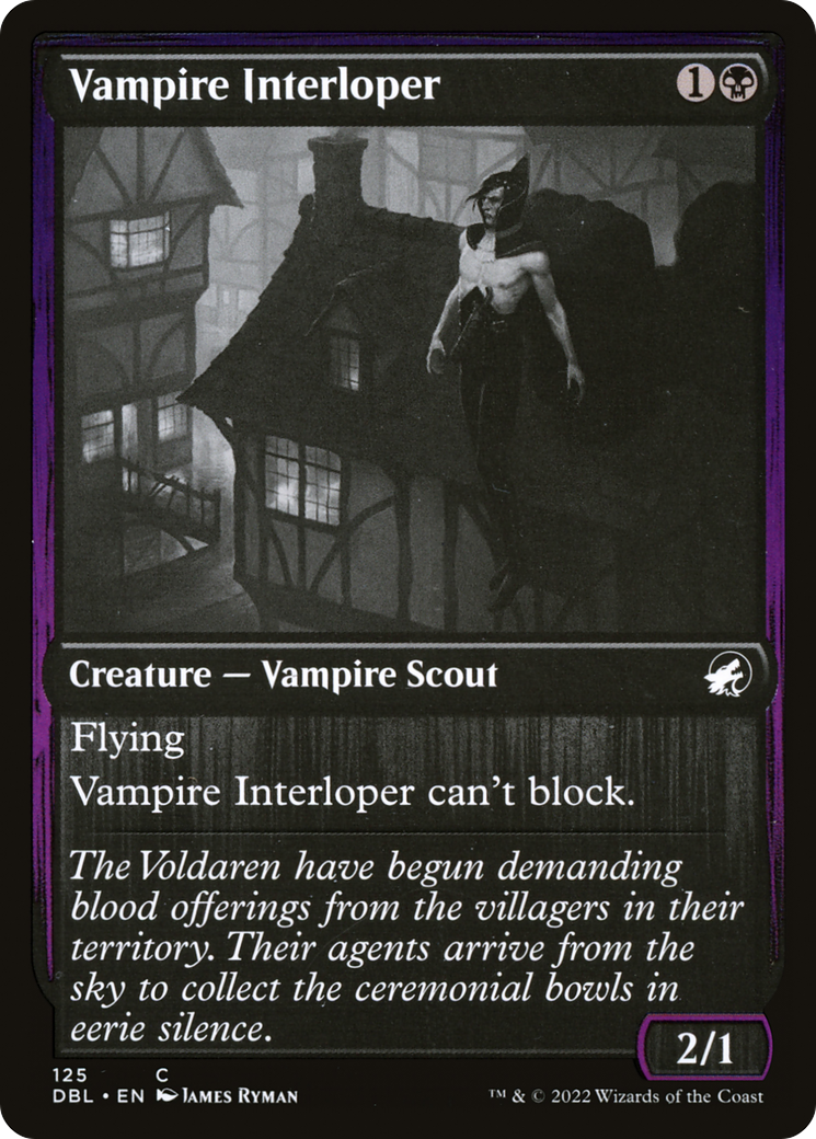 Vampire Interloper (DBL-125) [Innistrad: Double Feature] Foil