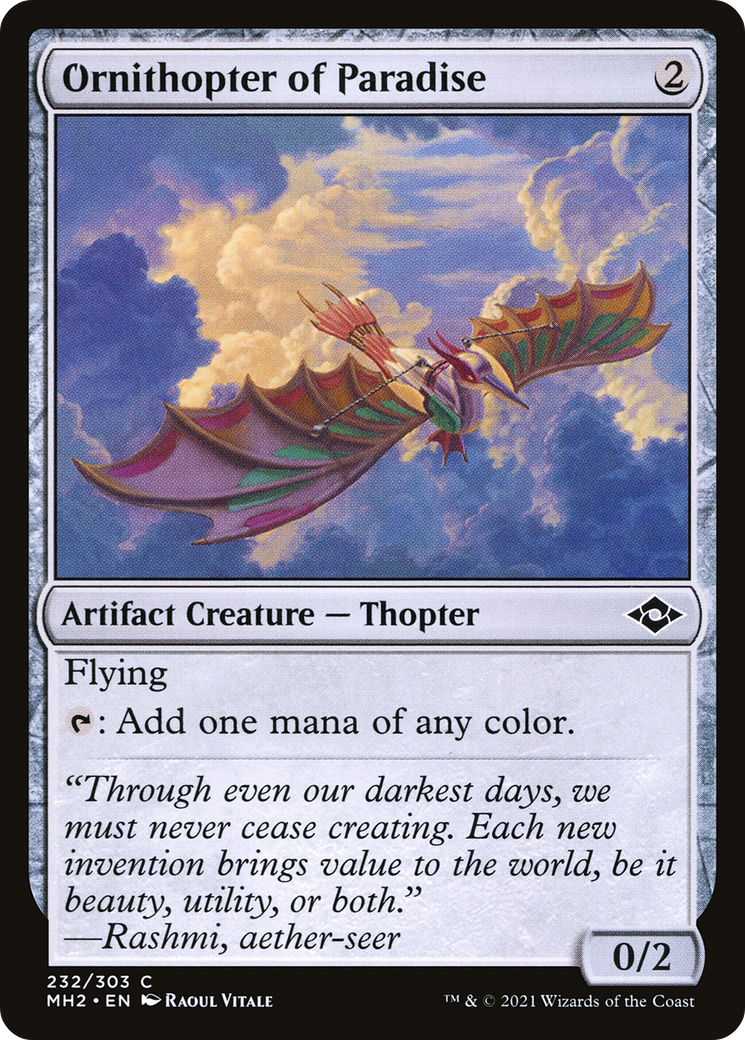 Ornithopter of Paradise (MH2-232) [Modern Horizons 2] Foil