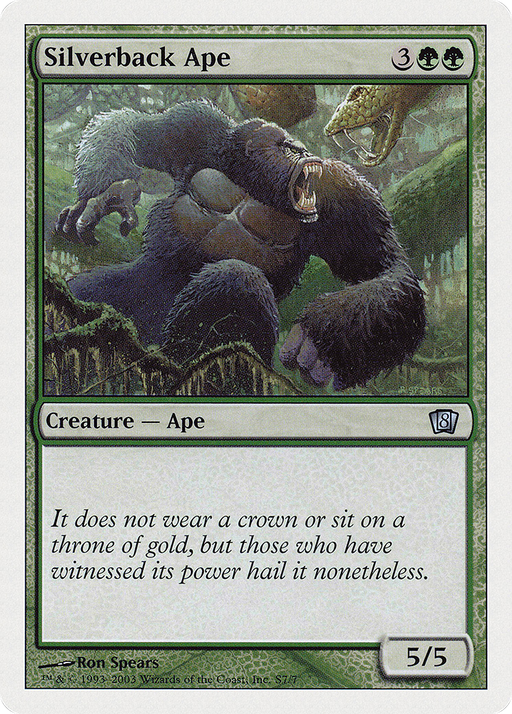 Silverback Ape (8ED-0S7) [8th Edition]