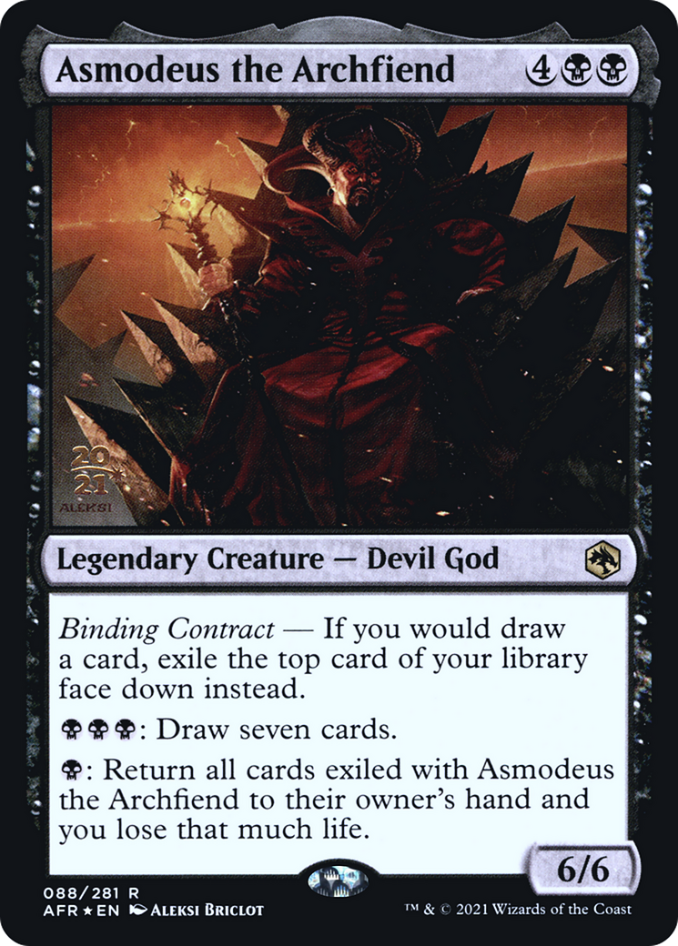 Asmodeus the Archfiend (PRE-88S) [Adventures in the Forgotten Realms Promos] Foil