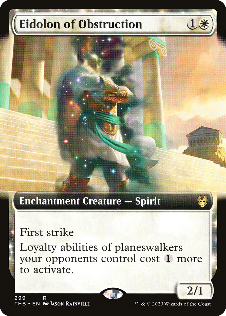 Eidolon of Obstruction (Extended Art) (THB-299) [Theros Beyond Death] Foil