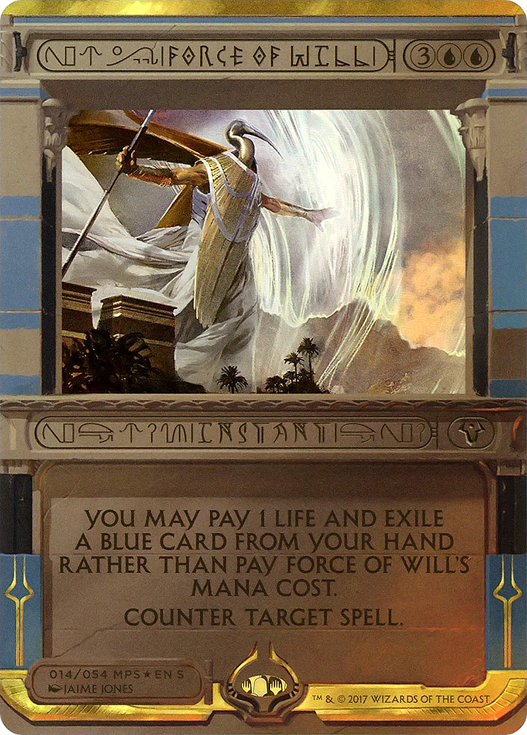 Force of Will (MPS2-014) (Borderless) [Amonkhet Invocations] Foil