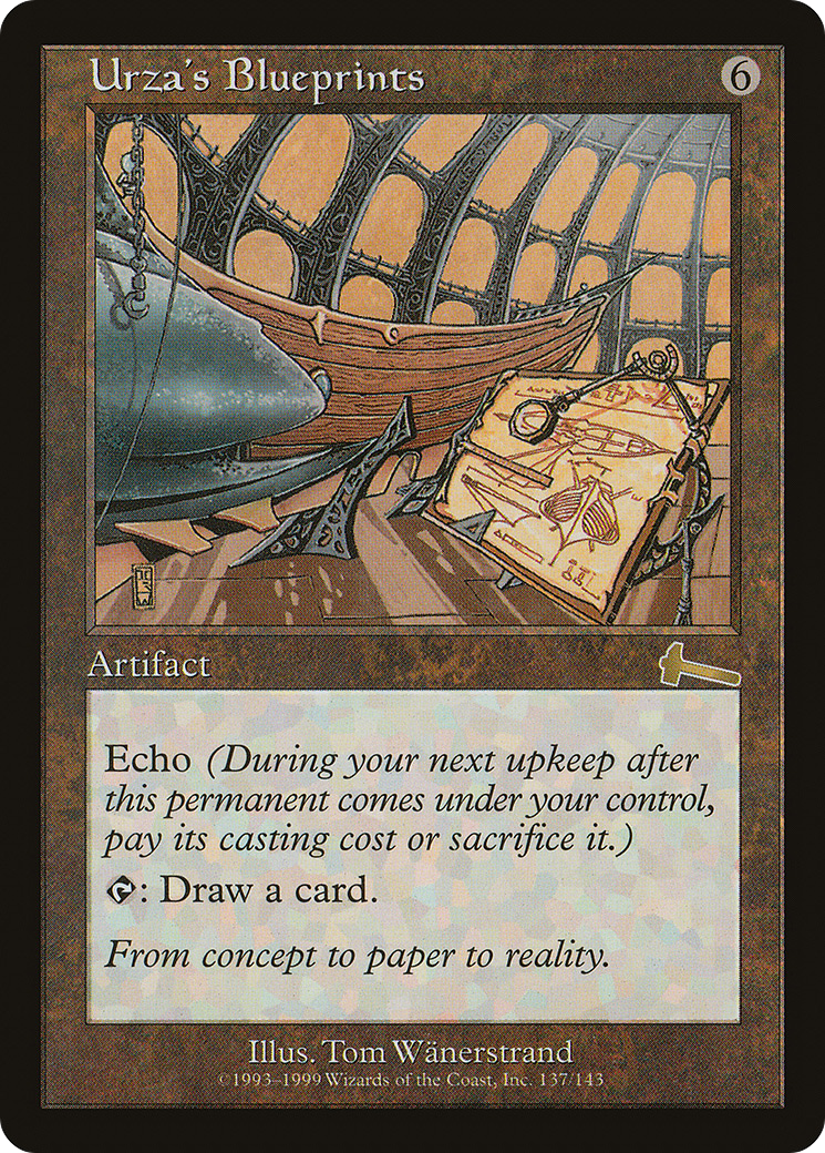 Urza's Blueprints (ULG-137) [Urza's Legacy] Foil