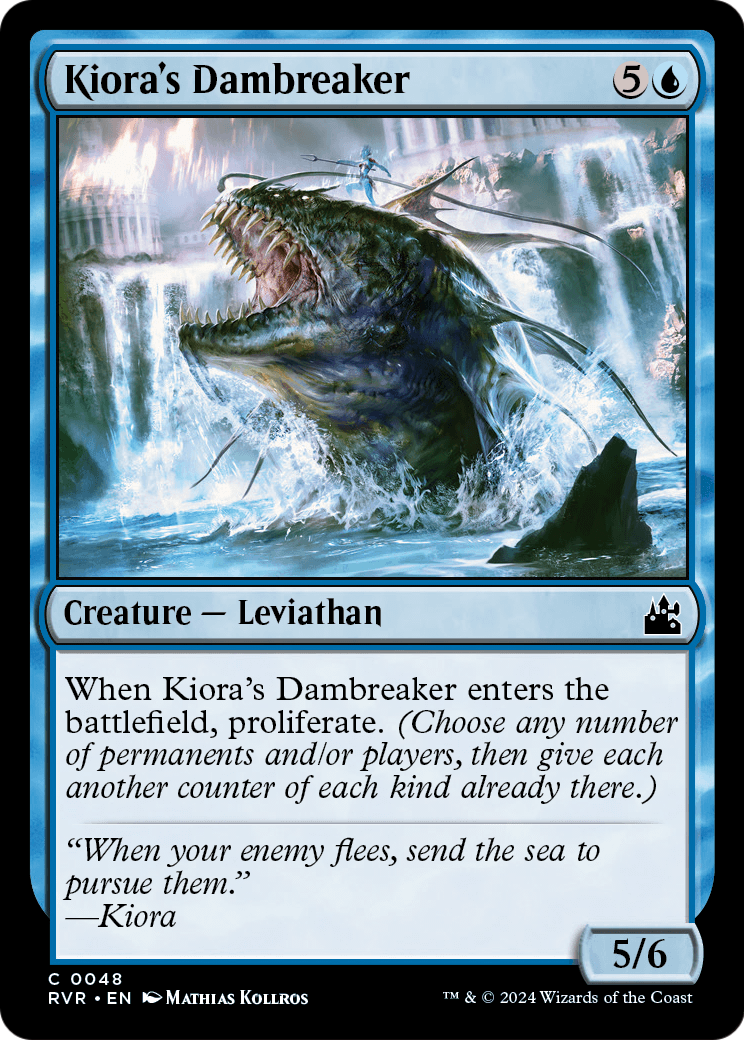 Kiora's Dambreaker (RVR-048) [Ravnica Remastered]