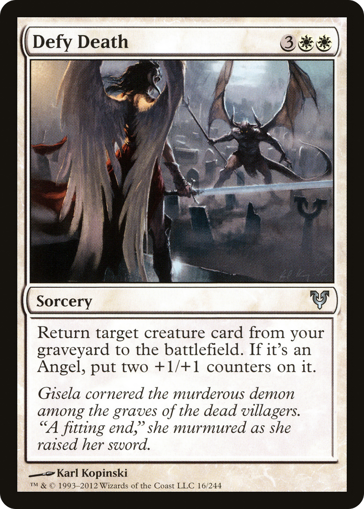 Defy Death (AVR-016) [Avacyn Restored] Foil