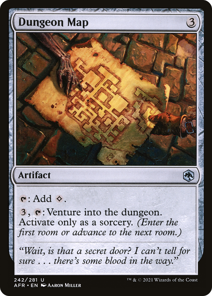 Dungeon Map (AFR-242) [Adventures in the Forgotten Realms] Foil