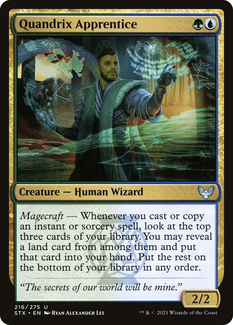 Quandrix Apprentice (STX-216) [Strixhaven: School of Mages]