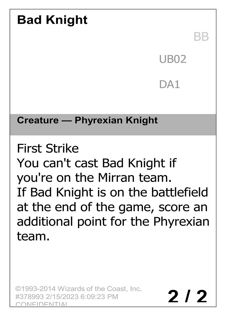 Bad Knight [Unknown Event]