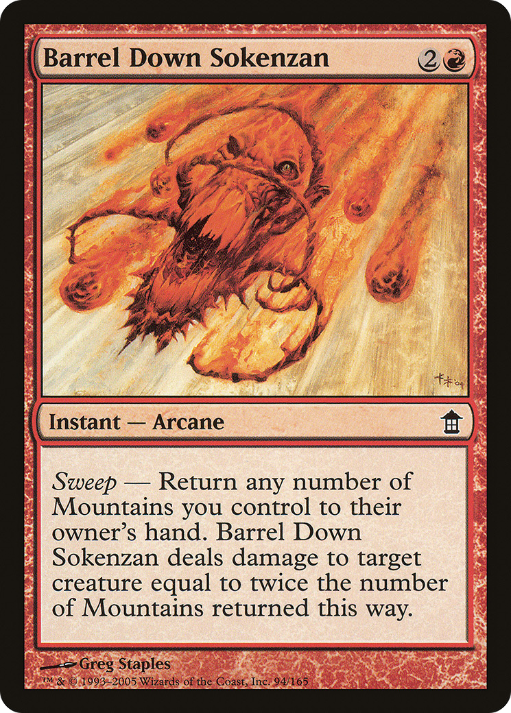 Barrel Down Sokenzan (SOK-094) [Saviors of Kamigawa] Foil