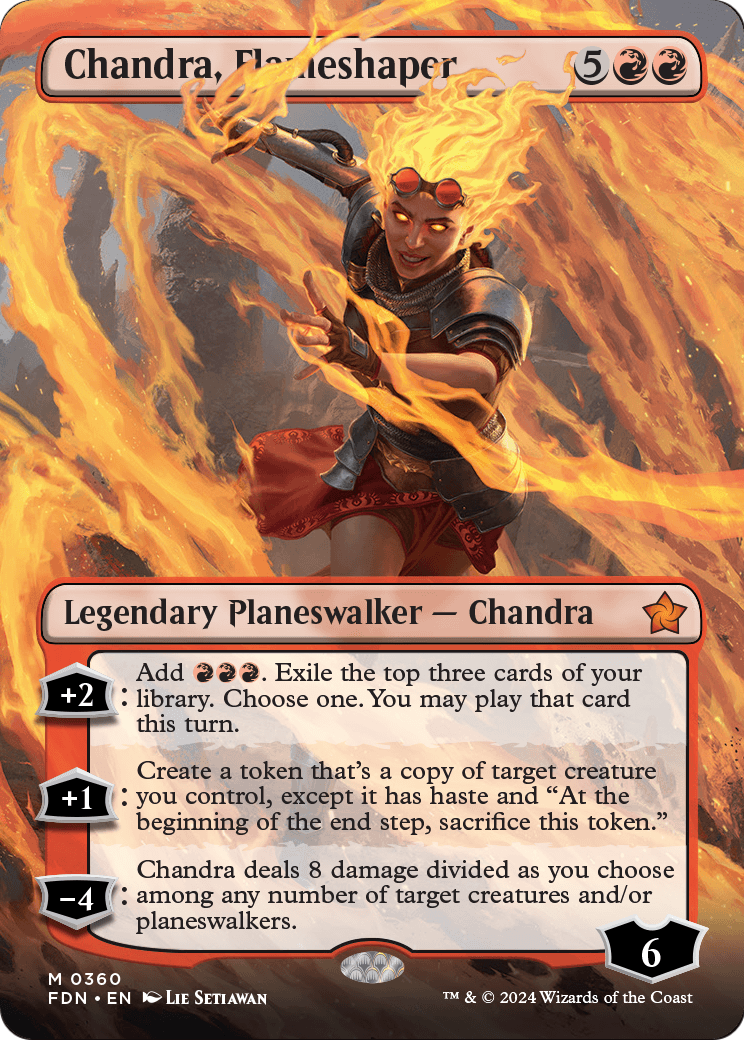 Chandra, Flameshaper (Borderless) (FDN-360) [Foundations] Foil