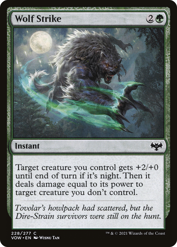 Wolf Strike (VOW-228) [Innistrad: Crimson Vow]