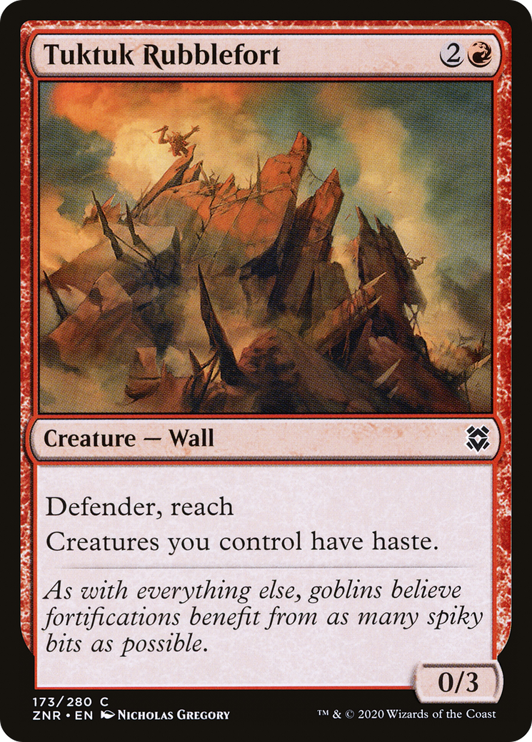 Tuktuk Rubblefort (ZNR-173) [Zendikar Rising] Foil
