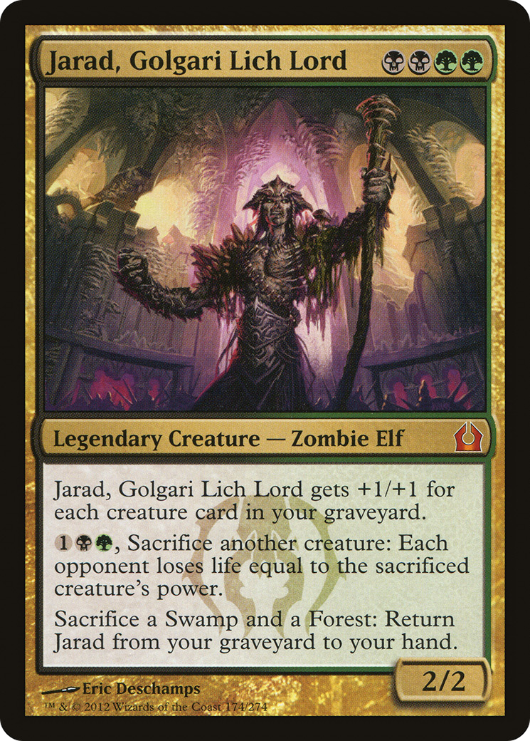 Jarad, Golgari Lich Lord (RTR-174) [Return to Ravnica] Foil