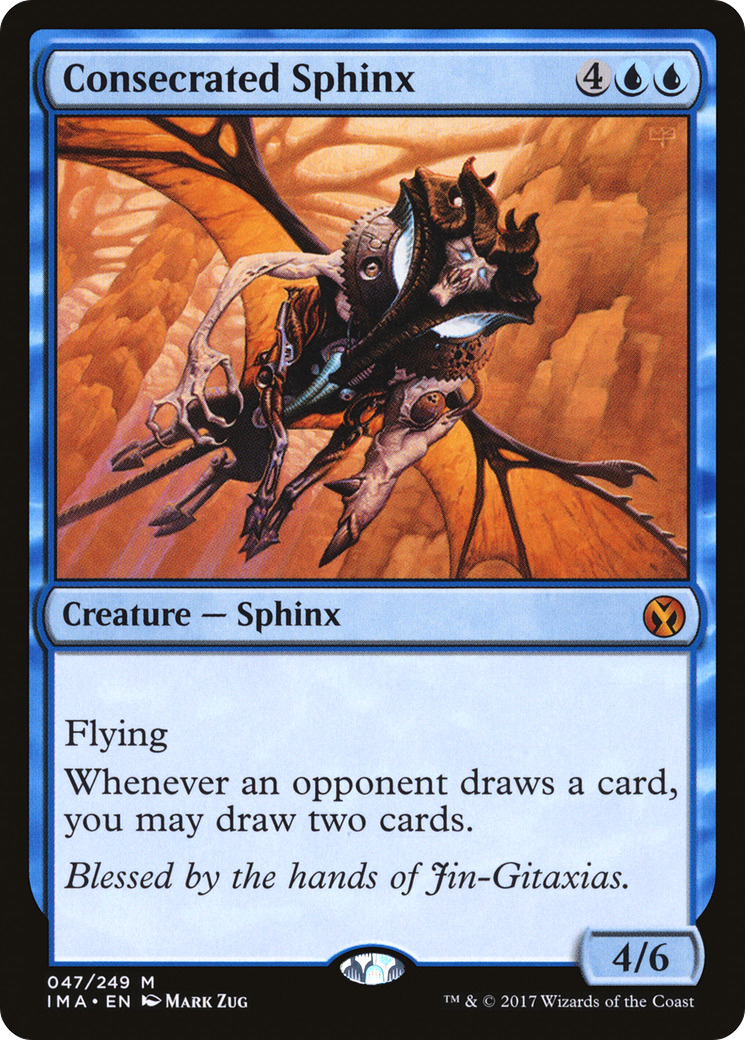 Consecrated Sphinx (IMA-047) [Iconic Masters] Foil